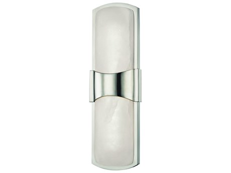 Hudson Valley Valencia 1-Light Polished Nickel White LED Wall Sconce