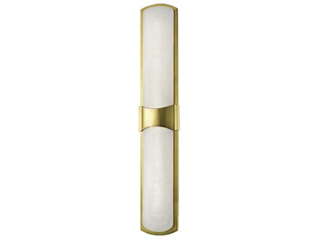 Hudson Valley Valencia 2-Light Aged Brass White LED Wall Sconce