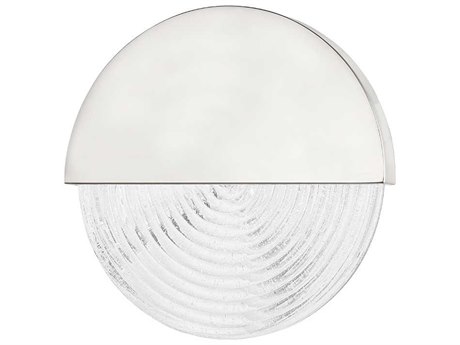 Hudson Valley Walden 1-Light Polished Nickel Glass LED Wall Sconce