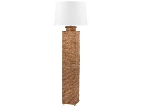 Hudson Valley Weaver Gold Leaf Floor Lamp