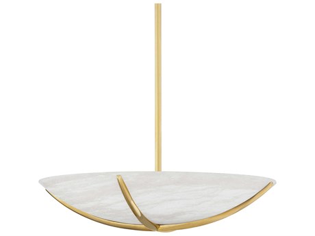 Hudson Valley Wheatley 6-Light Aged Brass LED Pendant