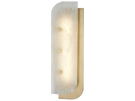 Hudson Valley Yin & Yang 1-Light Aged Brass Off White LED Wall Sconce