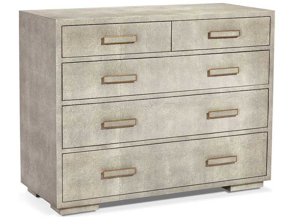 Interlude Home Anjelica Sorrel Grey Sharkskin Antique Brass Five