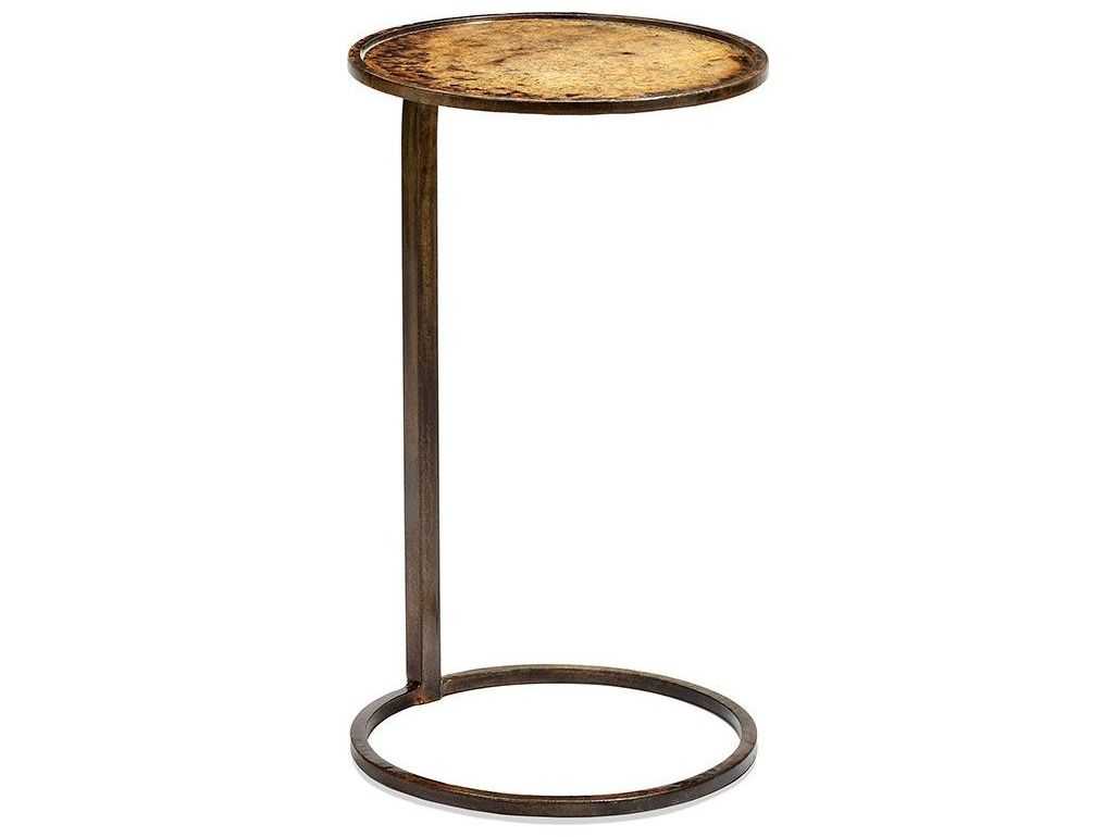 Interlude Home Austin Reactive Gold 12 Wide Round End Table Il155171