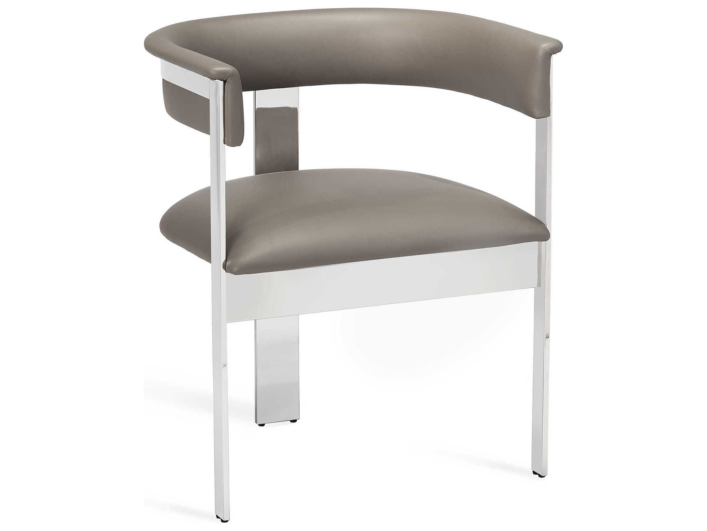 Interlude Home Darcy Grey/ Nickel Dining Arm Chair IL148104