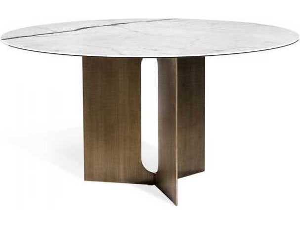 bronze round dining table