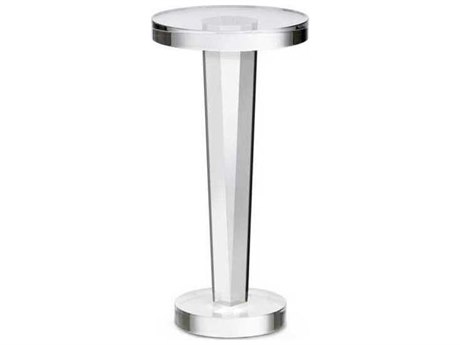 Interlude Home Round Clear End Table