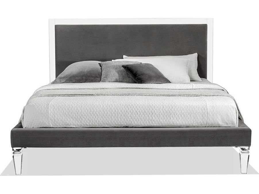 Interlude Home Clear Nimbus Grey California King Platform Bed