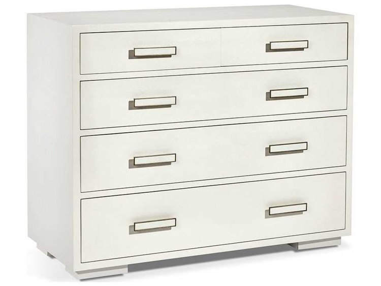 Interlude Home Portia Snow White Champagne Silver Five Drawer