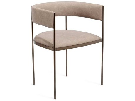 Interlude Home Ryland Beige Arm Dining Chair