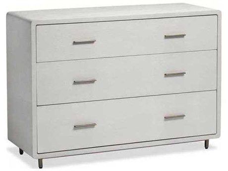 Interlude Home Bone Sharkskin Antique Brass White Accent Chest