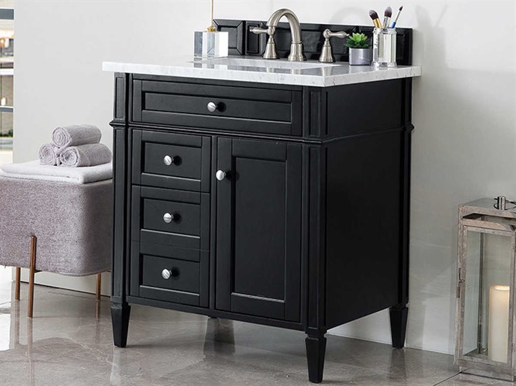 James Martin Furniture Brittany Black Onyx 30'' Wide Single Vanity