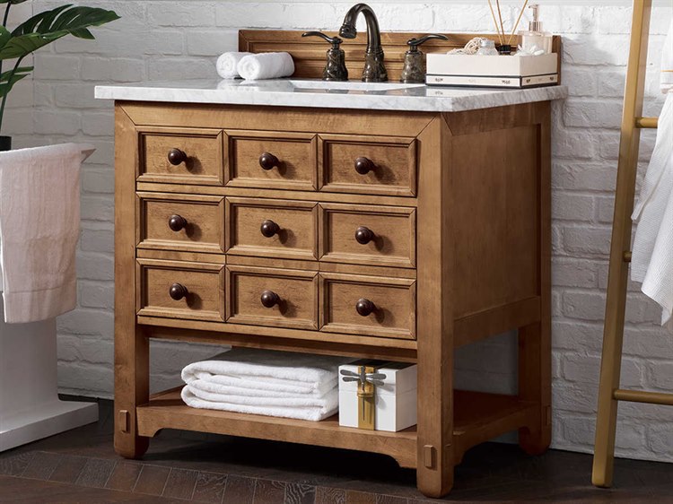 James Martin Furniture Malibu Honey Alder 36'' Wide Single Vanity