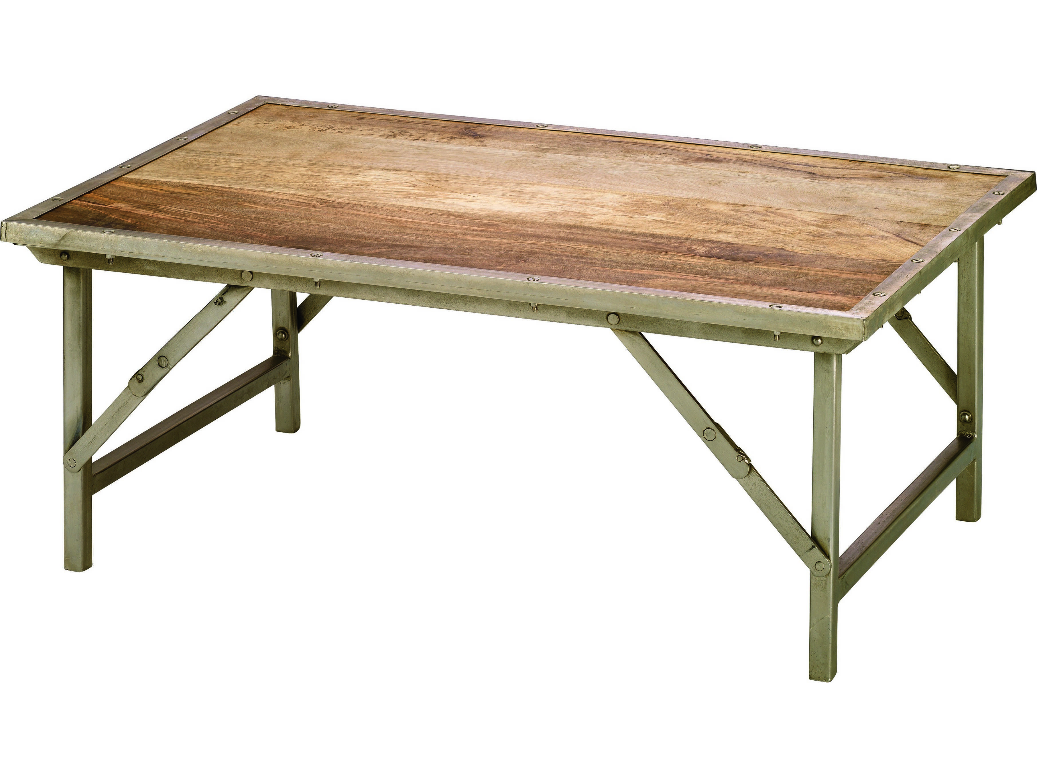 Jamie Young Company Campaign 40 X 26 Rectangular Natural Wood Coffee Table