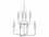 Jamie Young Company Mercer White Gesso 8-light 36'' Wide Medium Chandelier  JYC5MERCCHWH