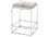 Jamie Young Shelby Leather Upholstered Espresso Hide Nickel Metal Counter Stool  JYC20SHELCSES