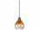 Jamie Young Company Curved Clear Seeded Glass 7'' Wide Mini-Pendant  JYC5CURVSMCL