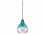 Jamie Young Company Curved Celadon Seeded Glass 7'' Wide Mini-Pendant  JYC5CURVSMCE