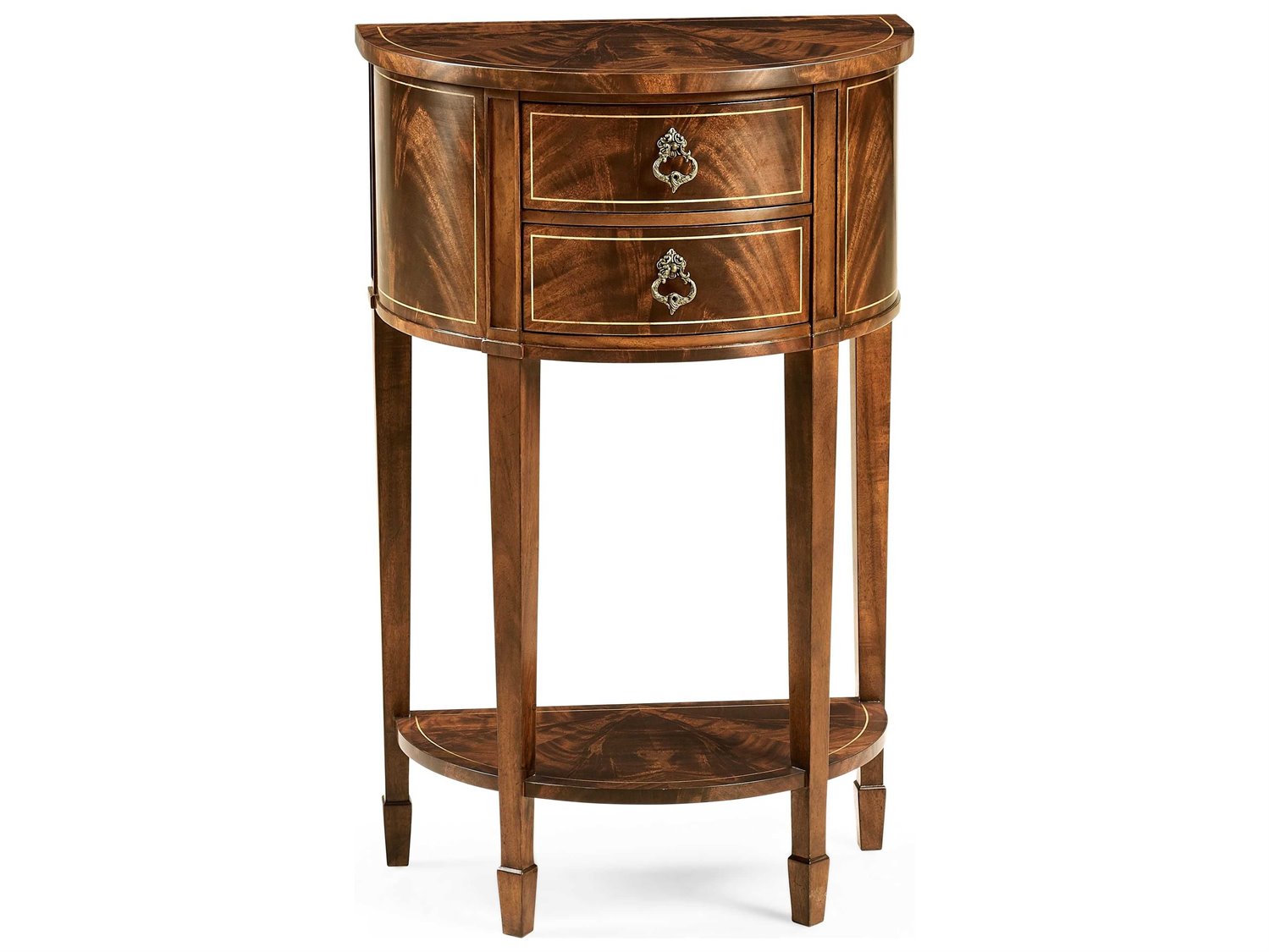 Jonathan Charles Buckingham 22'' Wide Demilune End Table JC493929LAM