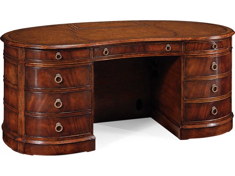 Jonathan Charles Buckingham Medium Antique Mahogany Executive Desk