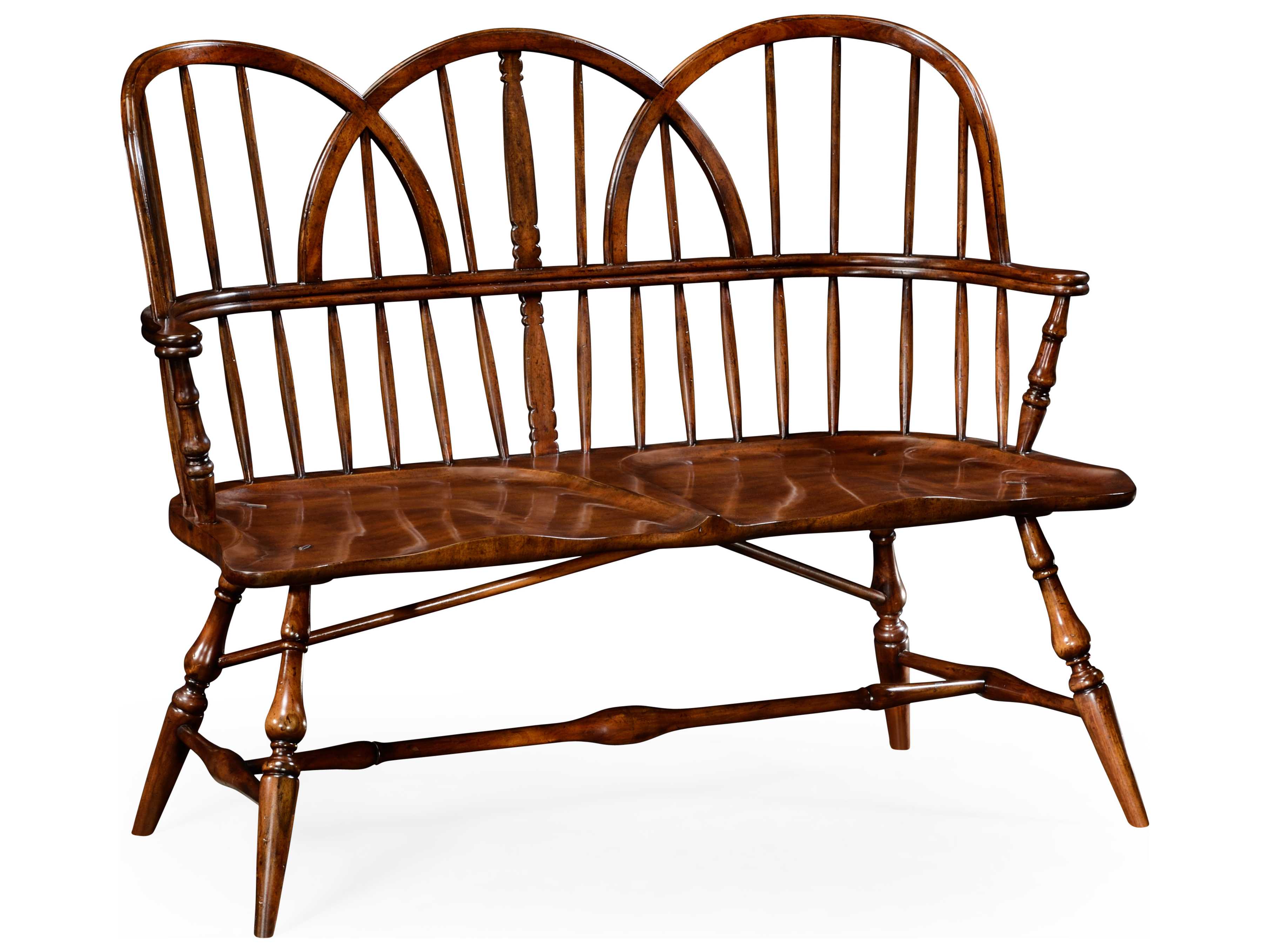 Jonathan Charles Country Farmhouse Medium Walnut Accent Bench JC492564WAL