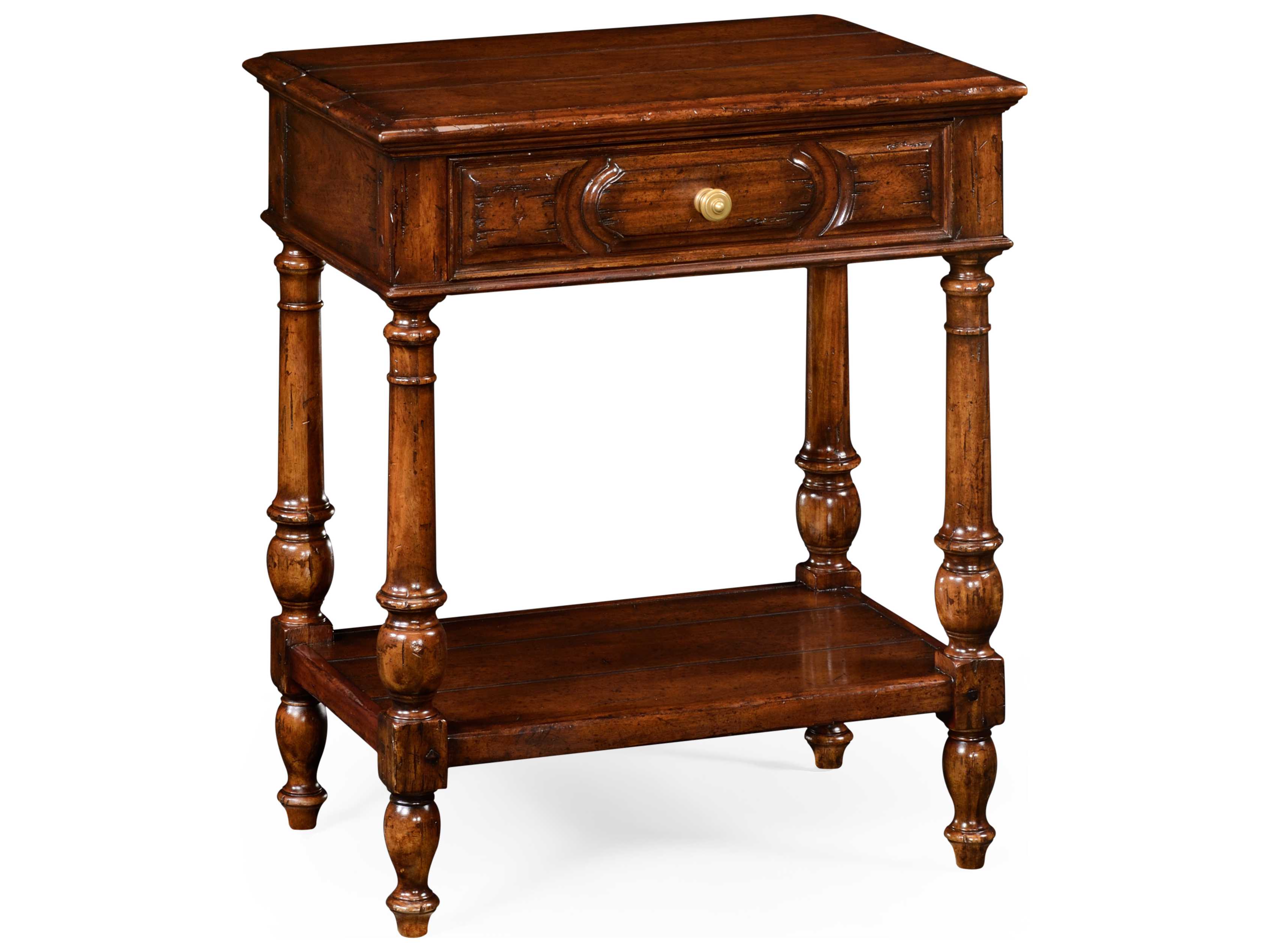 Jonathan Charles Country Farmhouse Medium Walnut 24 x 16 Rectangular