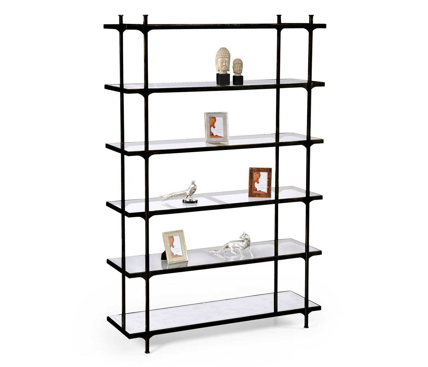 Jonathan Charles Luxe Antique Bronze Etagere JC494194B