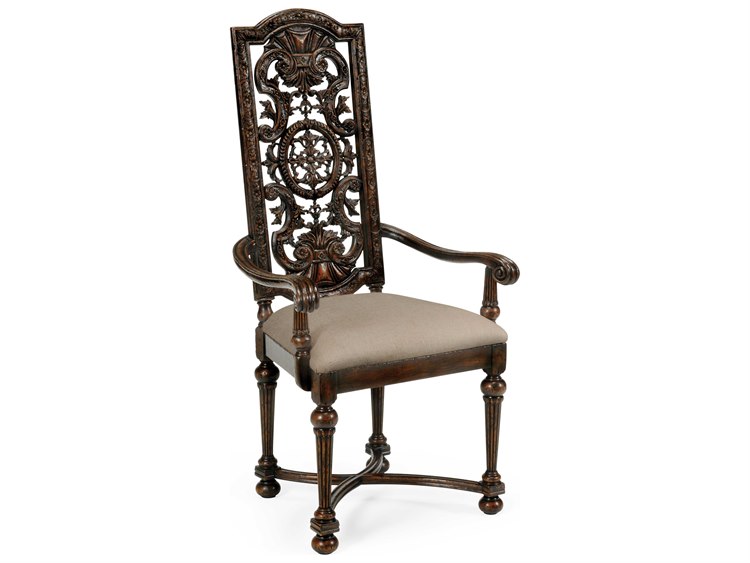 Jonathan Charles Tudor Oak Dark Brown Tudor Oak Dining Chair