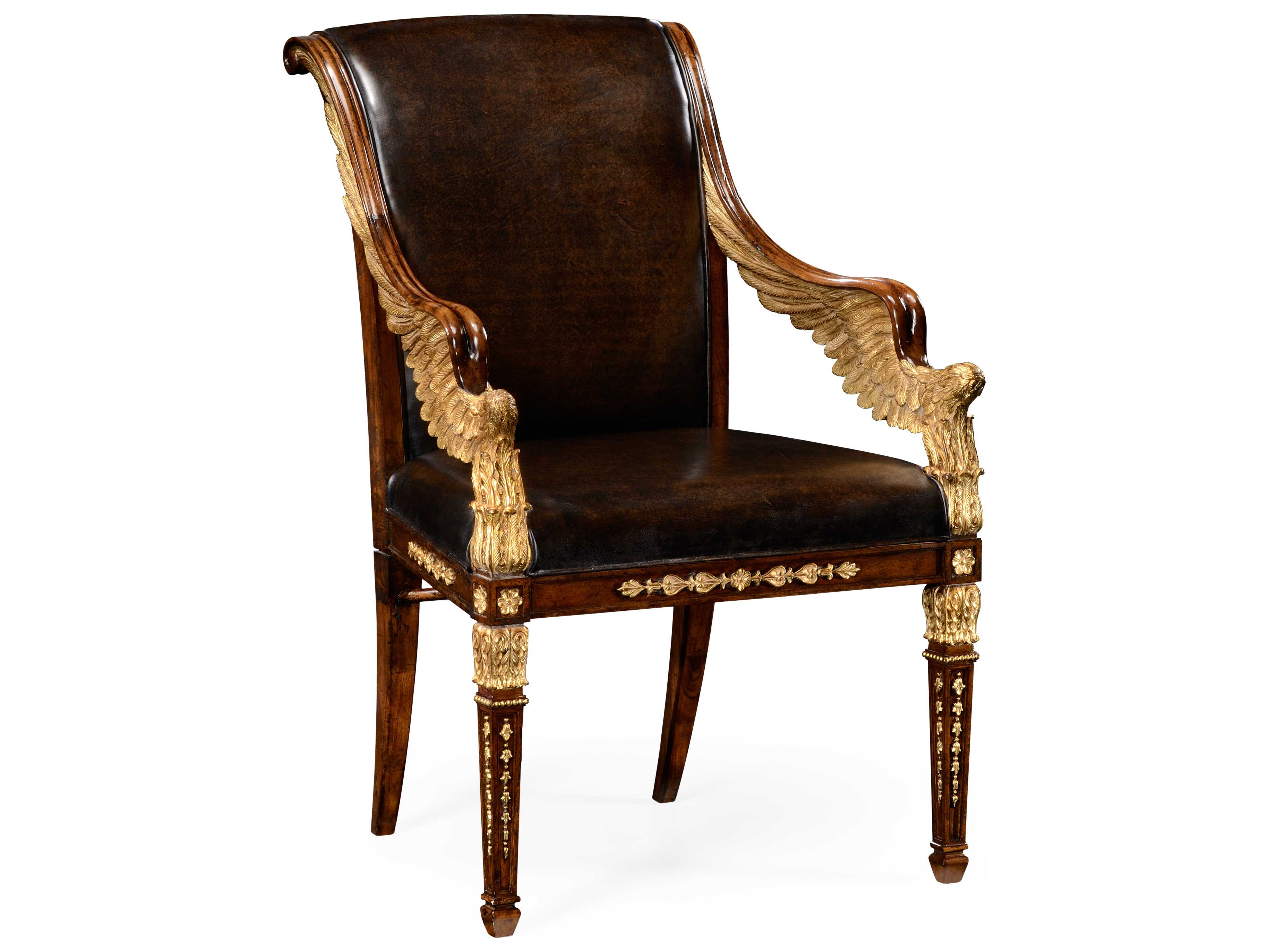 Jonathan Charles Icarus Medium Walnut Dining Chair JC494590ACWALL009