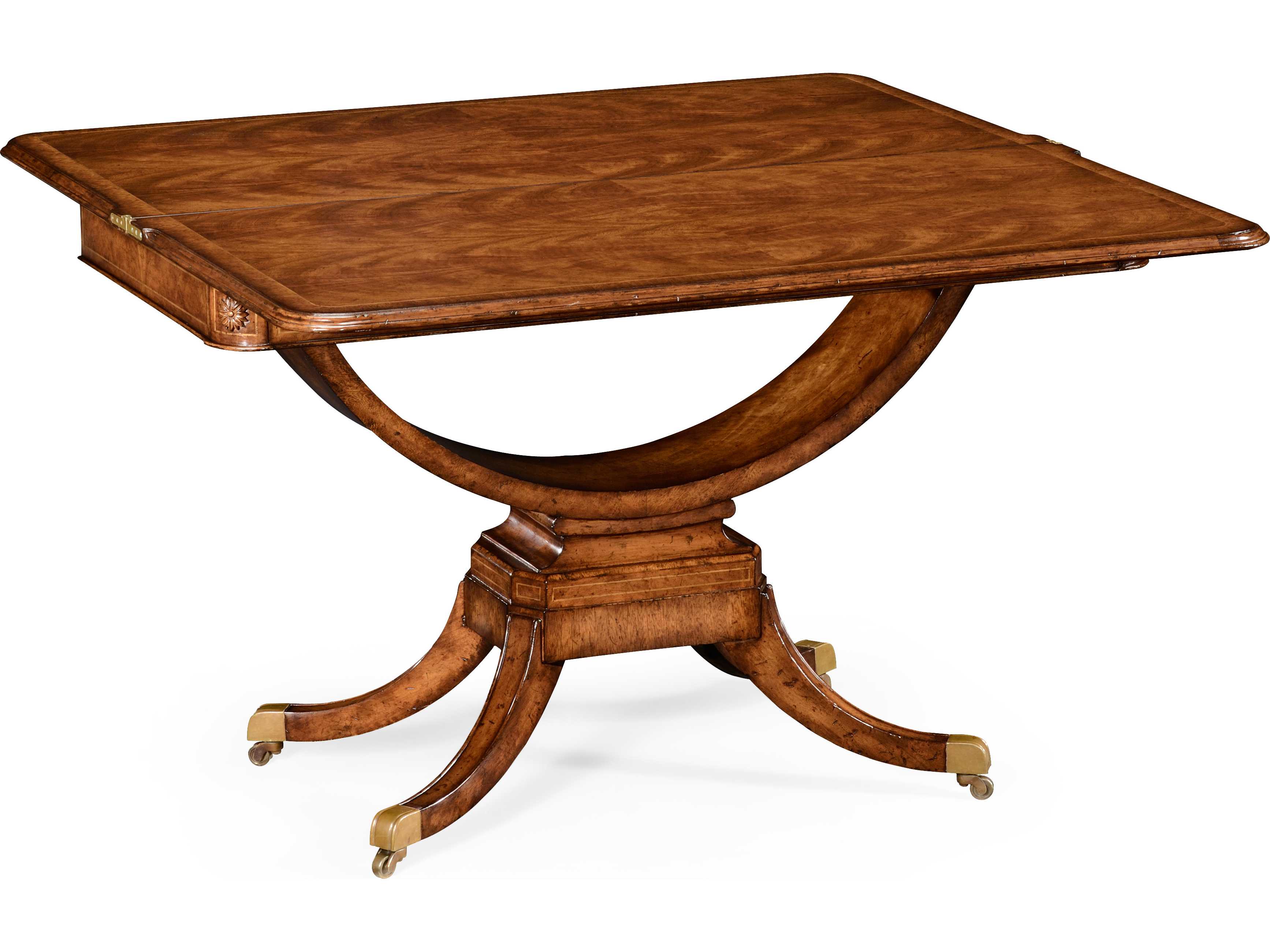 Jonathan Charles Windsor Medium Crotch Walnut 48 x 24 Rectangular