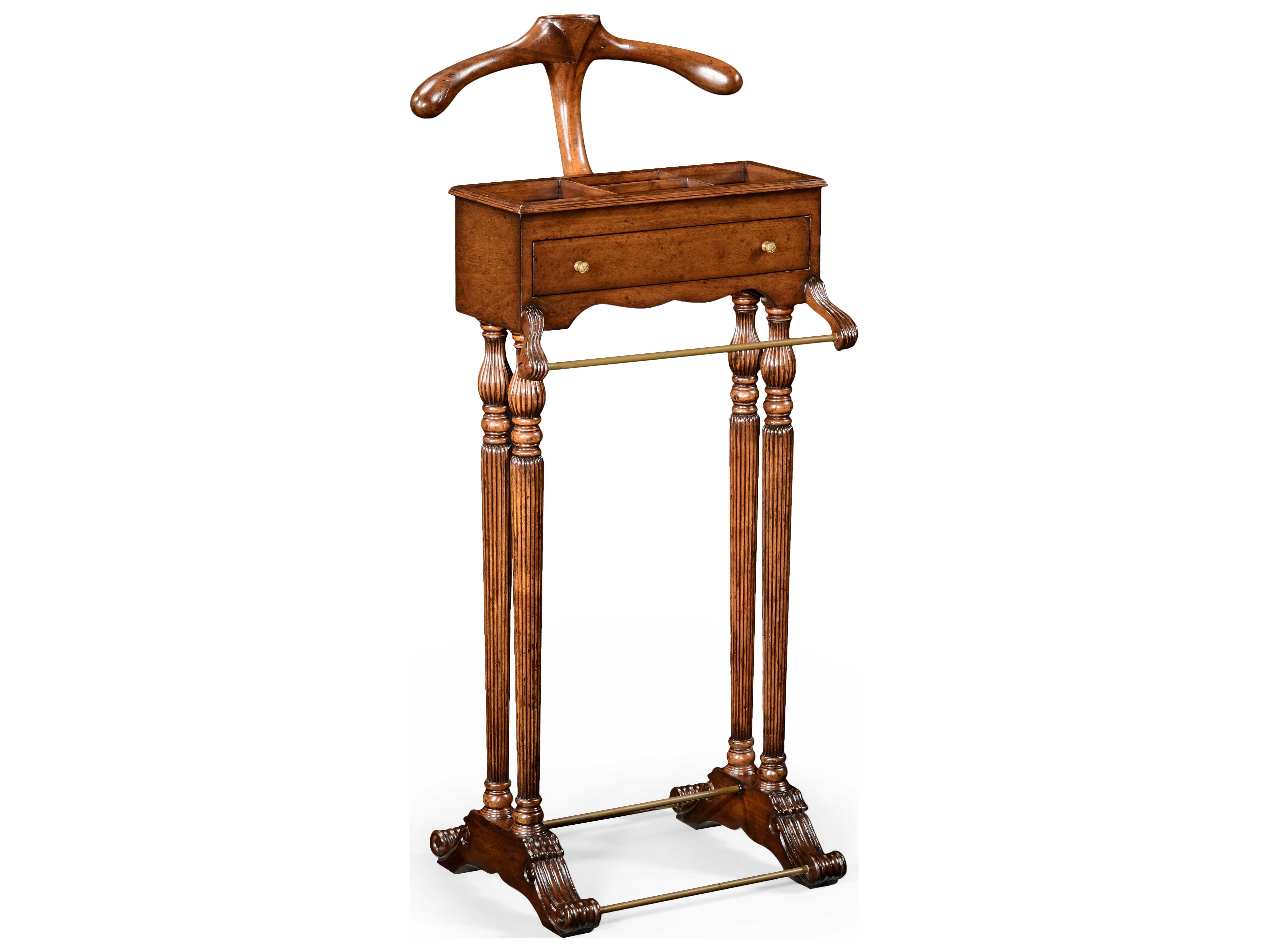 Jonathan Charles Windsor Medium Antique Mahogany Valet Stand Rack JC494297WAL