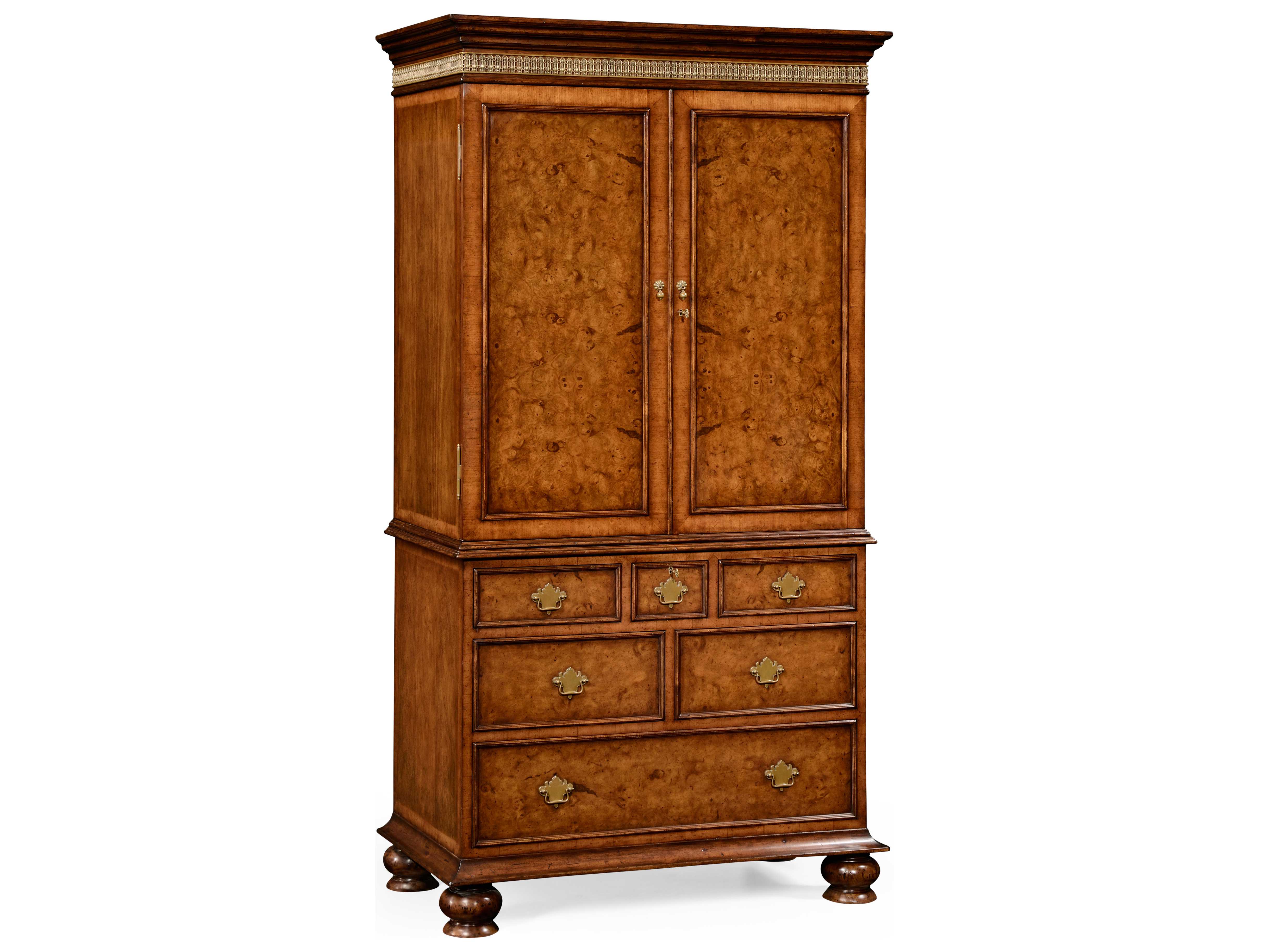 Jonathan Charles Windsor Medium Walnut Wardrobe Armoire JC492261WAL