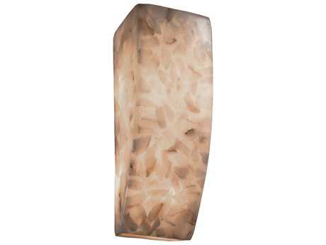 Justice Design Group Alabaster Rocks Brown Wall Sconce