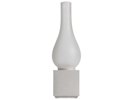 Karman Amarcord LED White Table Lamp with Smoked Glass Shade