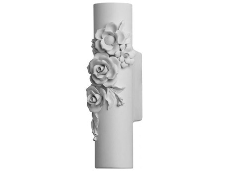 Karman Capodimonte 1-Light White Wall Sconce