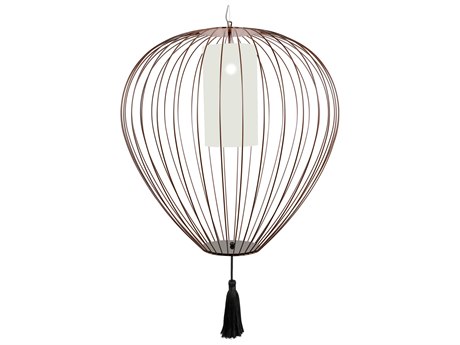 Karman Cell 1-Light Lacquered Glossy Bronze LED Cylinder Pendant