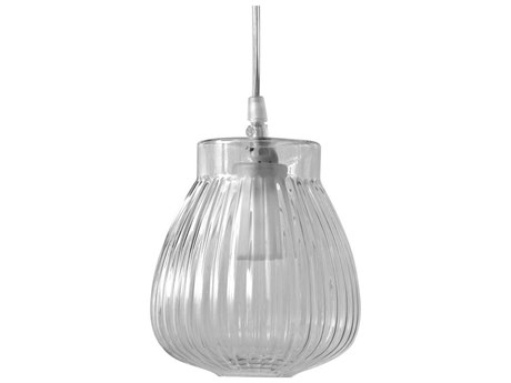 Karman Ceraunavolta 1-Light Transparent Clear Glass LED Geometric Mini Pendant