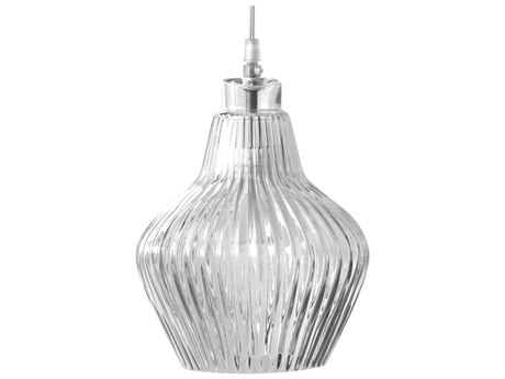 Karman Ceraunavolta 1-Light Transparent Clear Glass LED Geometric Mini Pendant