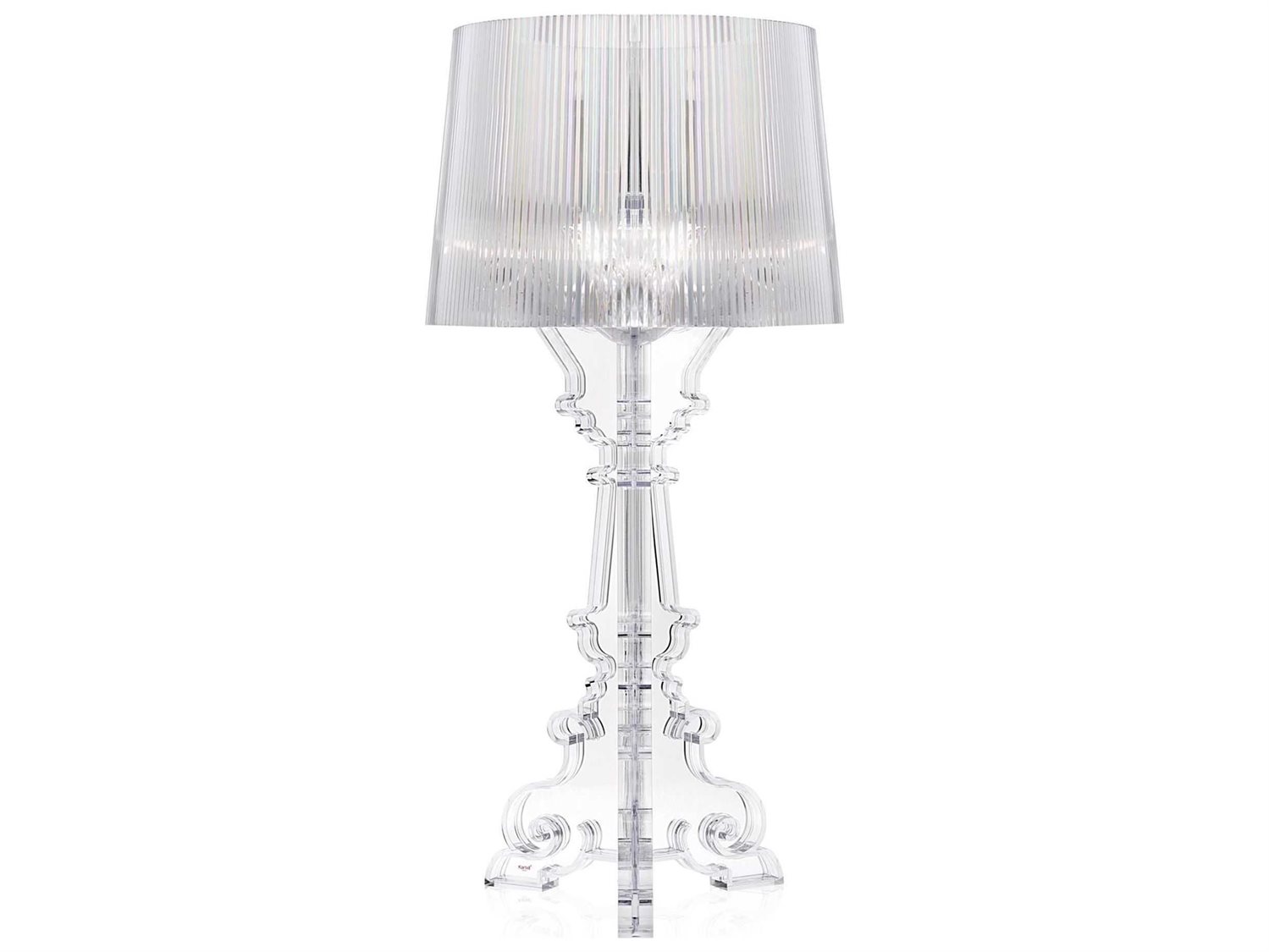 Kartell Bourgie Transpa Crystal Three Light Buffet Lamp With Dimmer Kartell Bourgie Transpa Crystal Three Light Buffet Lamp With Dimmer