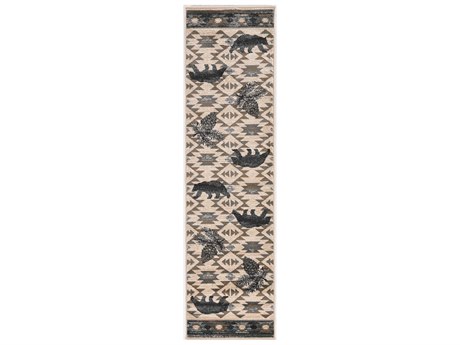 KAS Chester Animal Print Runner Area Rug