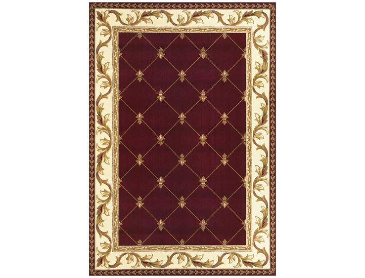 Kas Rugs Corinthian Red Fleur De Lis Area Rug 5319 - Fleur De Lis Area Rugs Kas Rugs Corinthian Red Fleur De Lis Area Rug 5319 - Fleur De Lis Area Rugs
