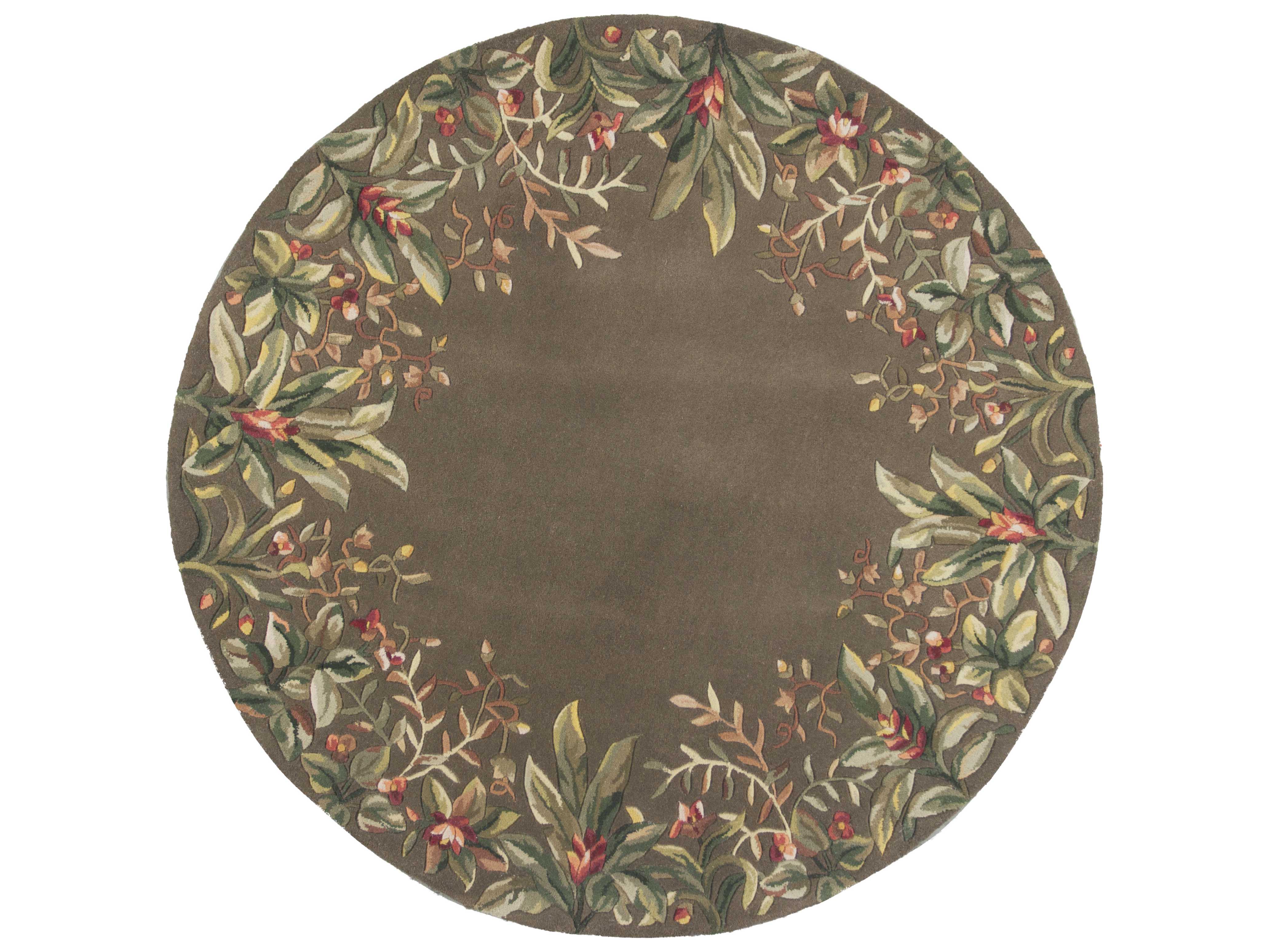 KAS Rugs Emerald Taupe Round Area Rug KG9000ROU