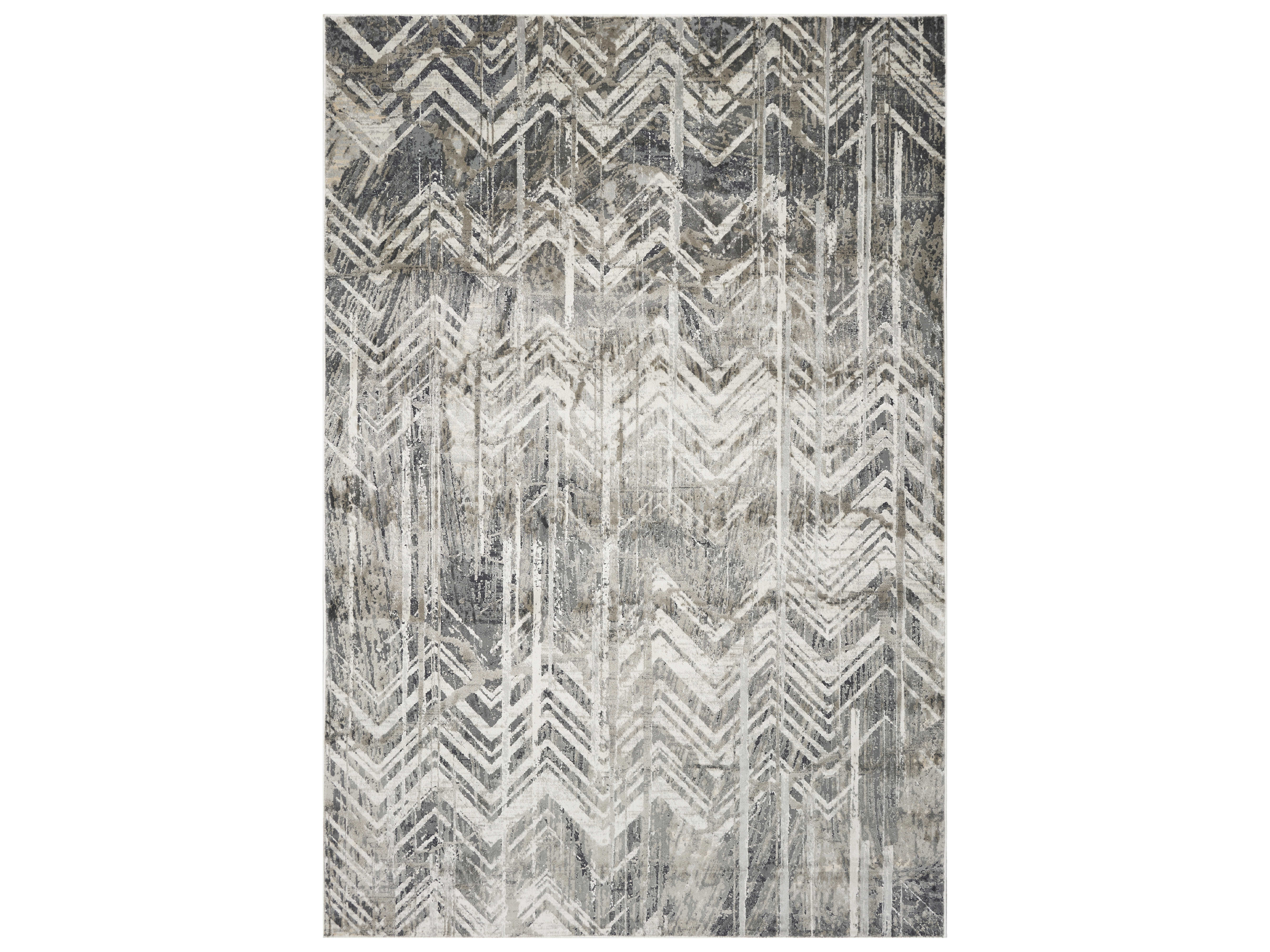 KAS Rugs Montreal Grey Rectangular Area Rug KGMOR4758