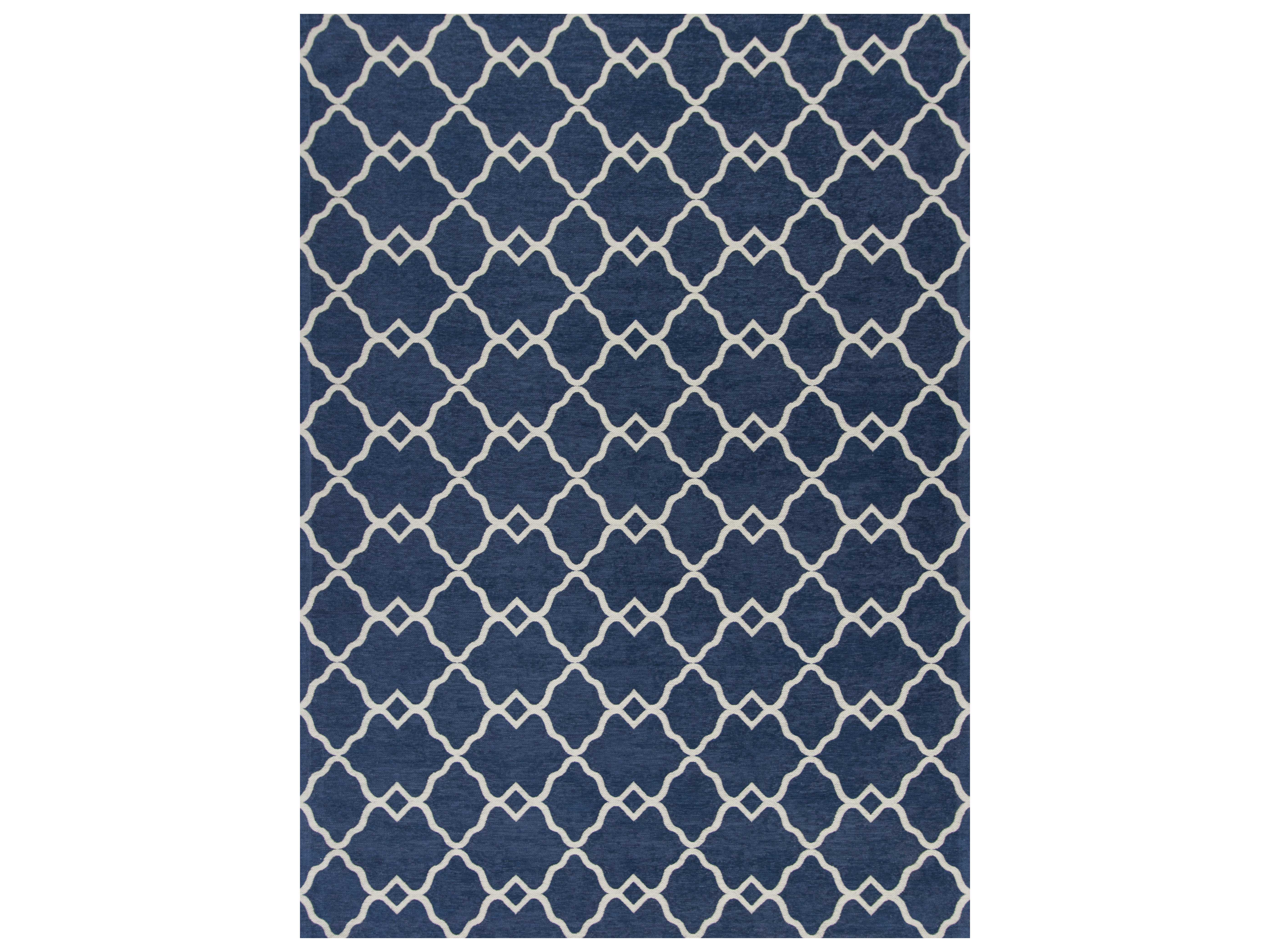 KAS Rugs Retreat Navy Rectangular Area Rug KG0126