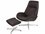 Kebe Roma Yeti Rust Red Fabric Recliner Chair with Footrest  KEBKBROY401