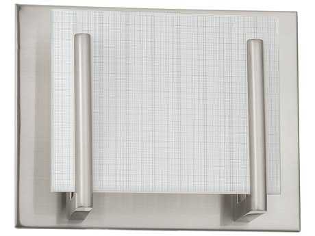Kendal Aurora Satin Nickel Glass Wall Sconce