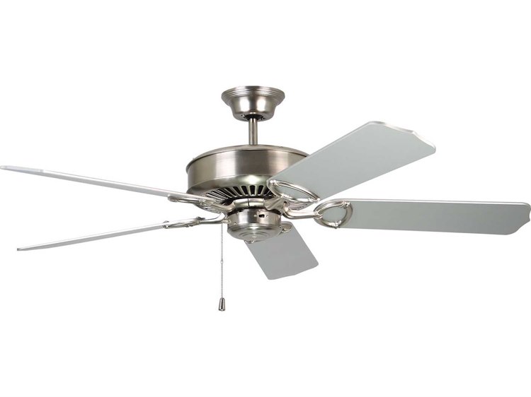 Kendal Lighting Excellence Satin Nickel With Silver Blades 52 Wide Kendal Lighting Excellence Satin Nickel With Silver Blades 52 Wide Ceiling Fan Ac16652 Sn