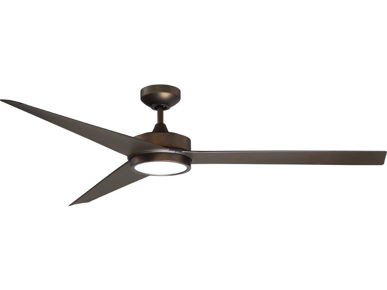 Kendal Lighting Gamma Architectural Bronze 60'' Wide Ceiling Fan with LED Light KENAC21560ARB