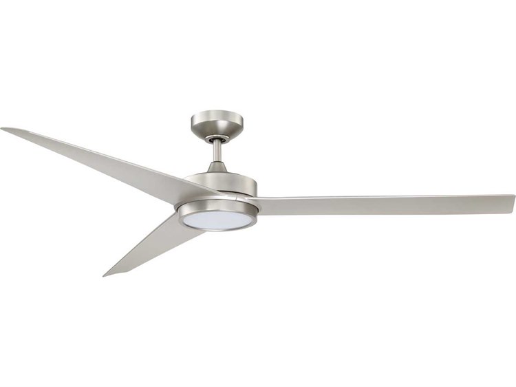 Kendal Lighting Gamma Satin Nickel 60 Wide Ceiling Fan With Led Kendal Lighting Gamma Satin Nickel 60 Wide Ceiling Fan With Led Light Ac21560