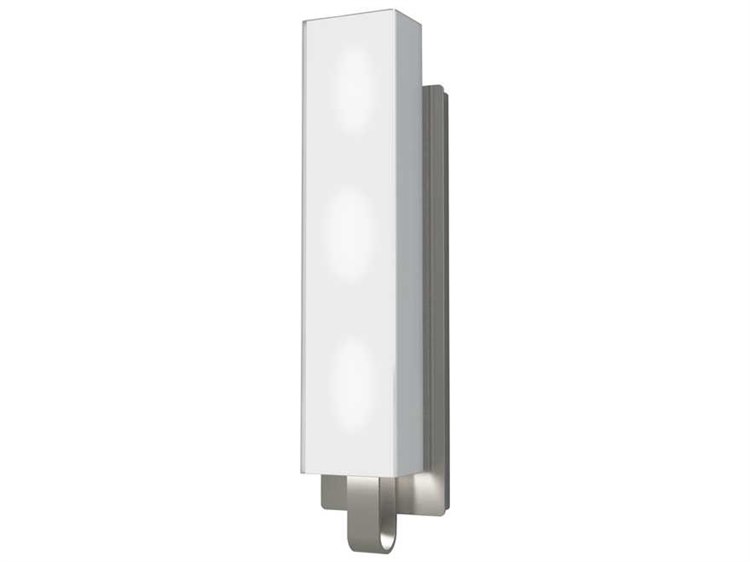 Kendal Larissa Satin Nickel Glass Vanity Light